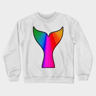 Mermaid Tail Save The Mermaids Rainbow Ocean Laptop Crewneck Sweatshirt